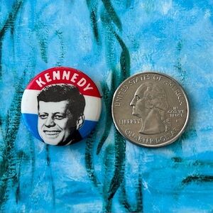 1960 Kennedy campaign button